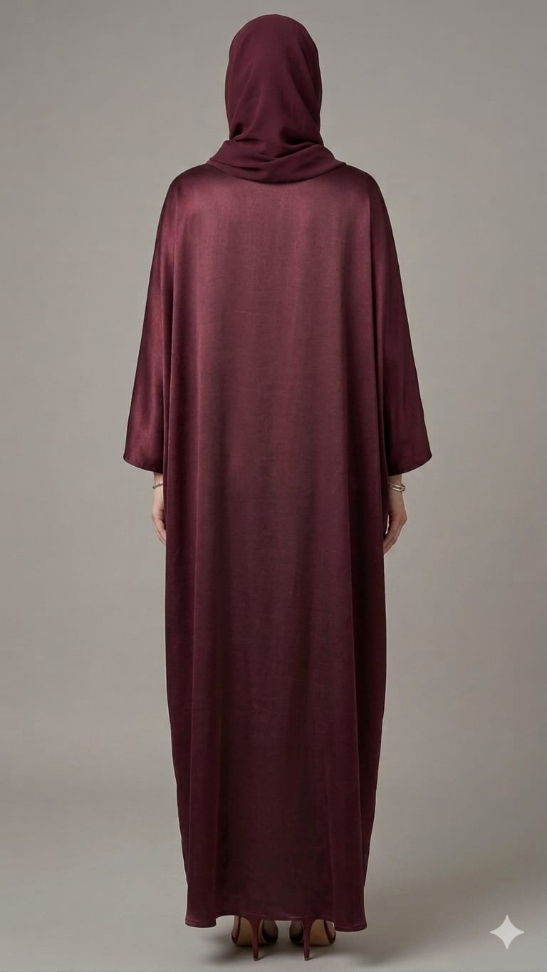 Maroon Ameera Abaya