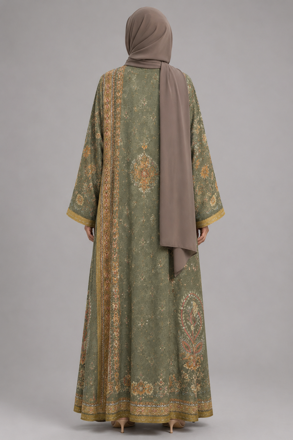 Green Zareen Abaya