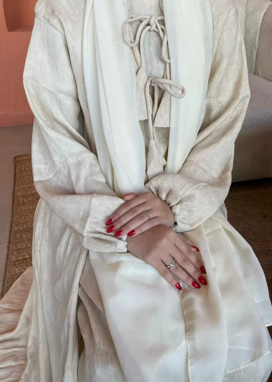 Skin tie kimono