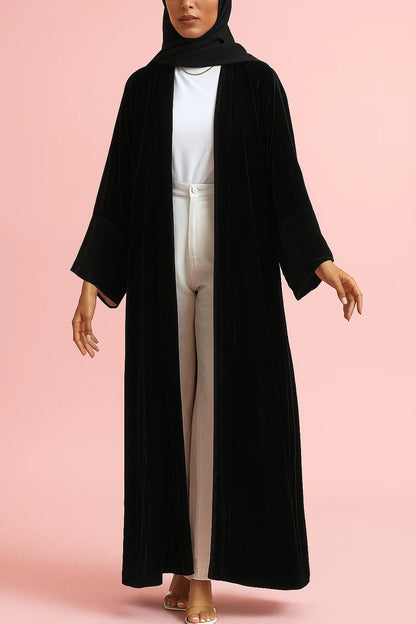Black Velvet Reign Abaya
