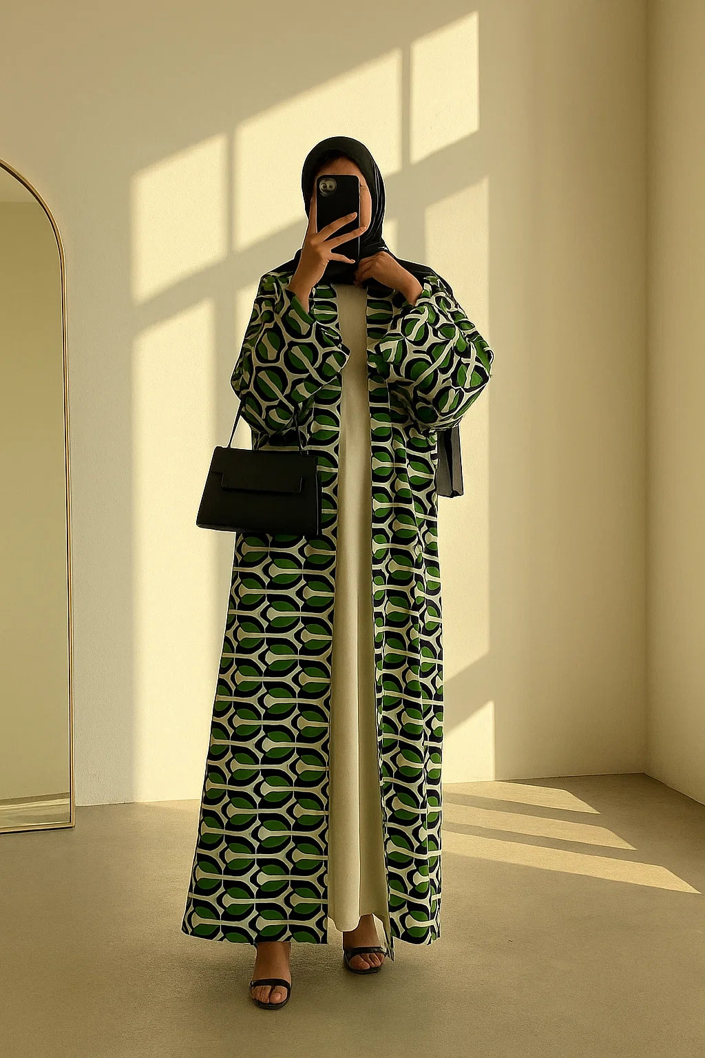 Leafy Kimono Set