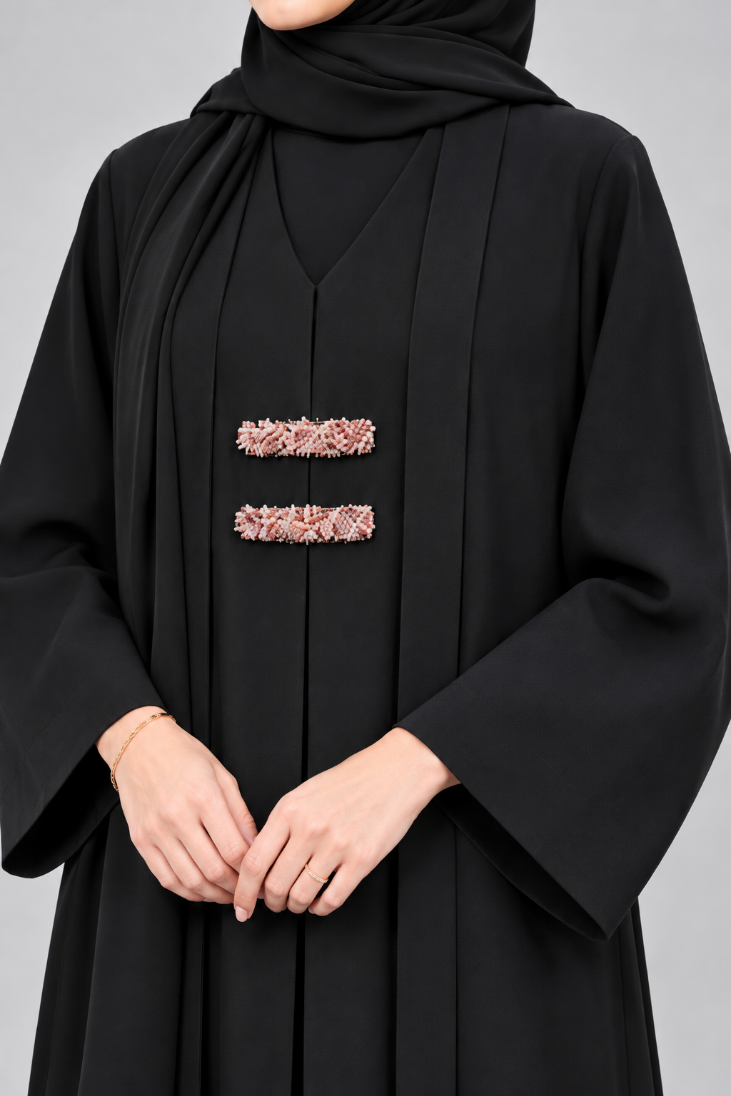 Black Barrette Abaya E13S