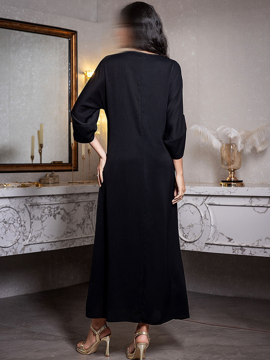 BA5176 Black Rhodonite Dress