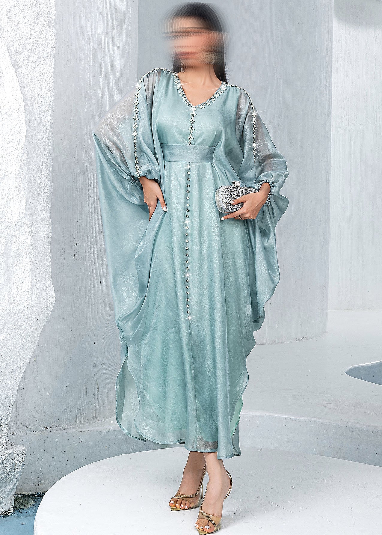 BA5168 Green Radiance Kaftan