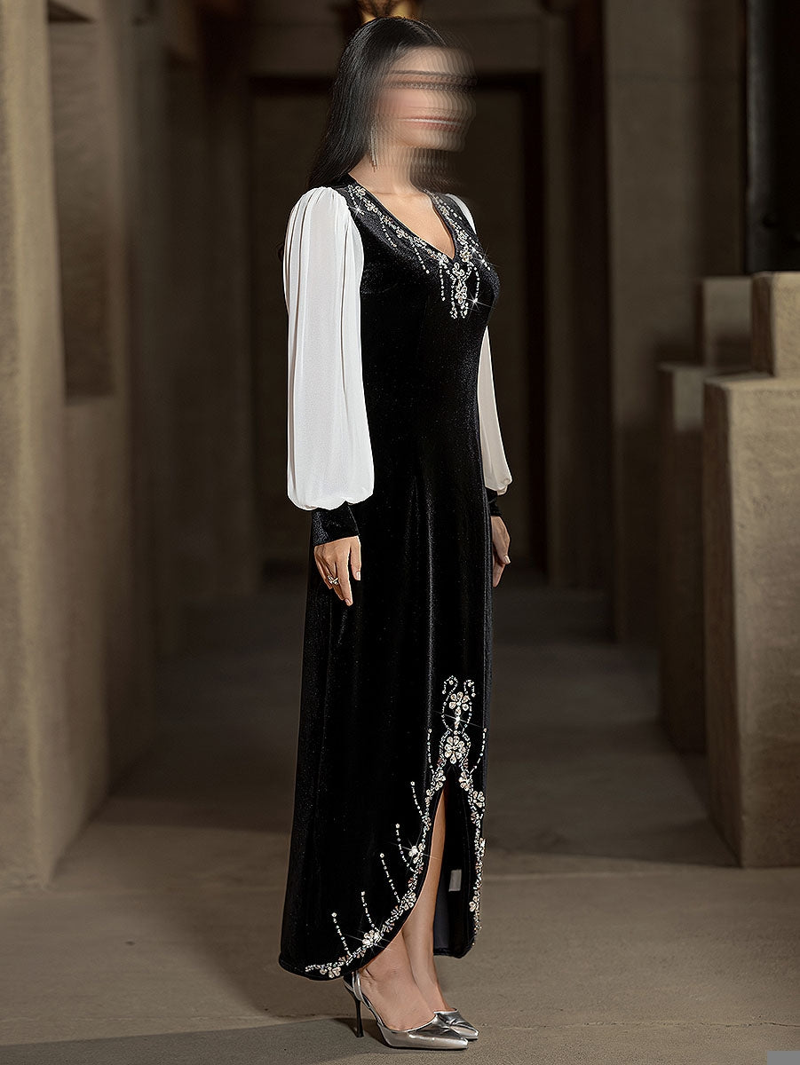 BA6028 Black Merlinite Dress