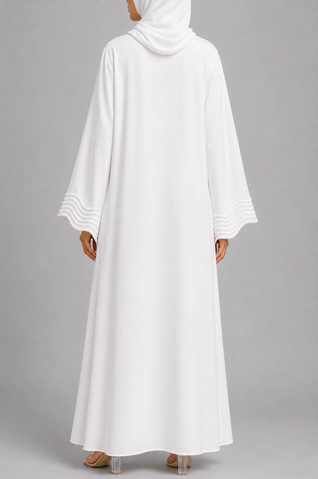 White lace abaya