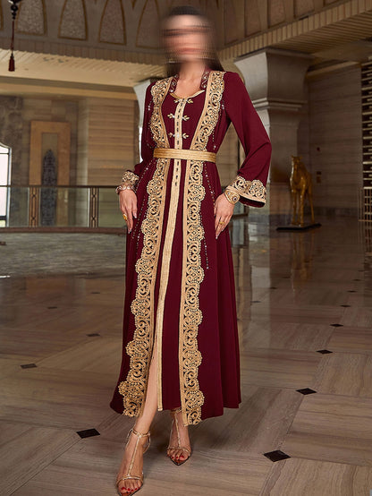 BA4023 Dark Red Solstice Jalabiya
