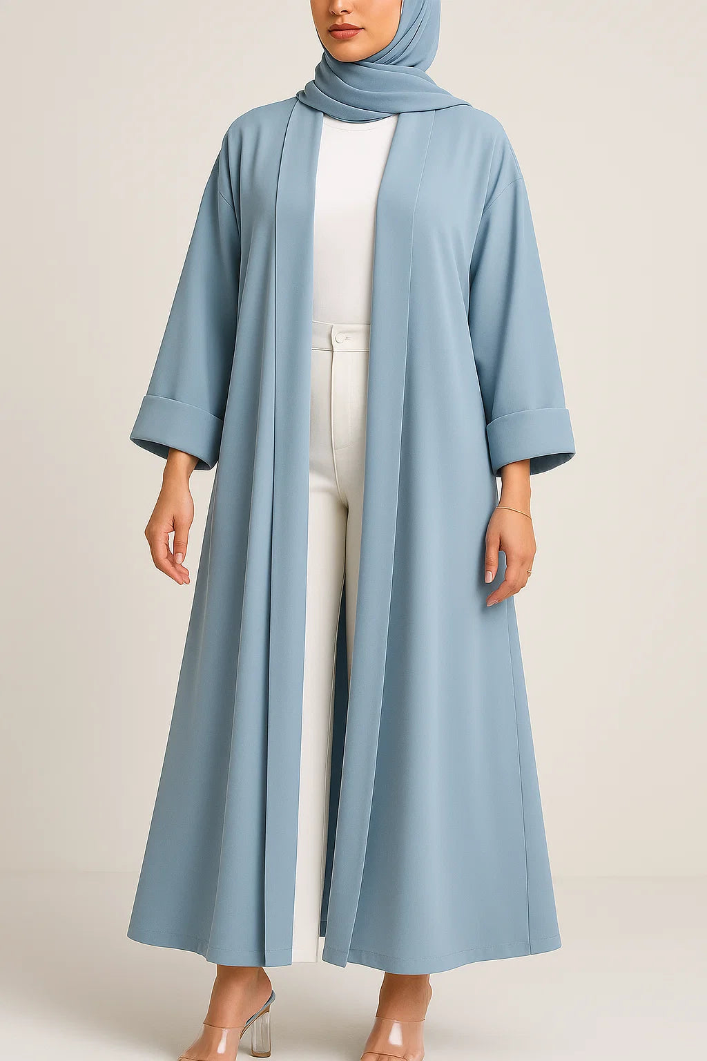 Ice Blue yara abaya