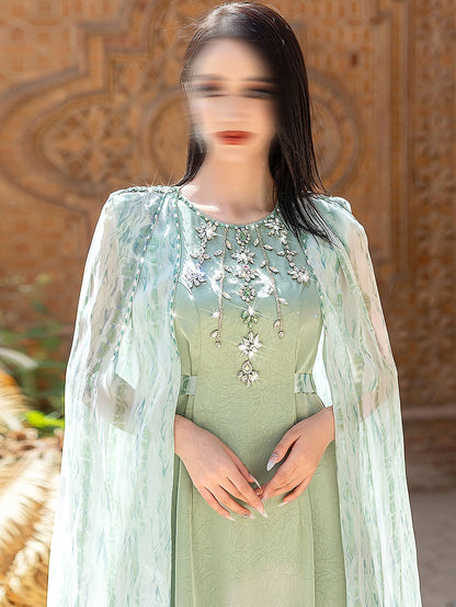 BA5189 Green Fulgent Dress