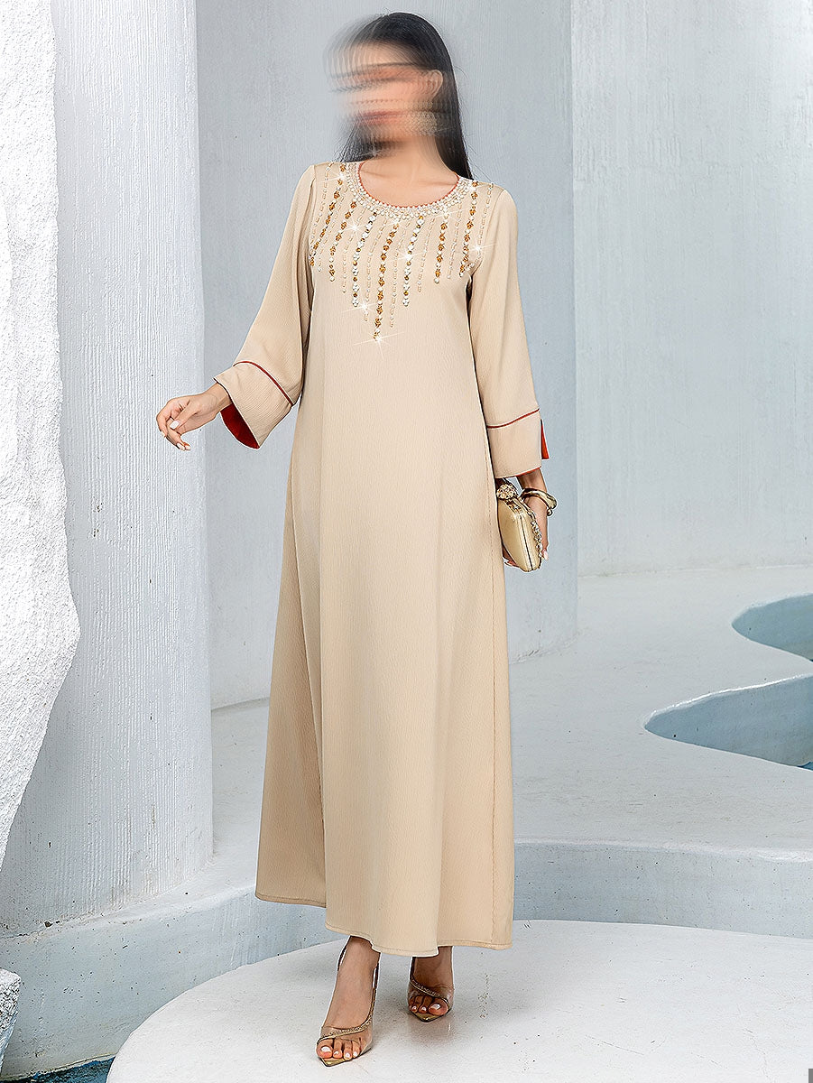 BA5239 Beige Aragonite Dress