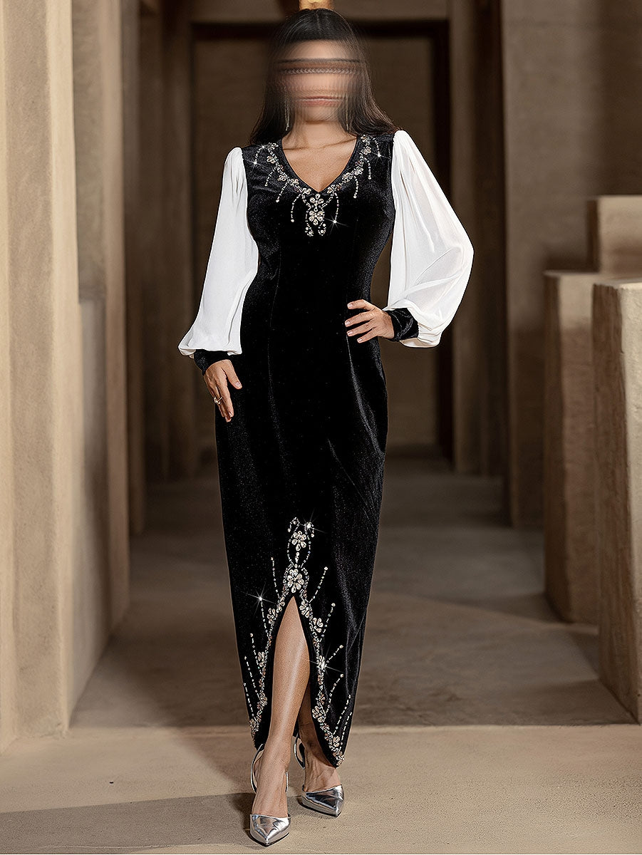 BA6028 Black Merlinite Dress