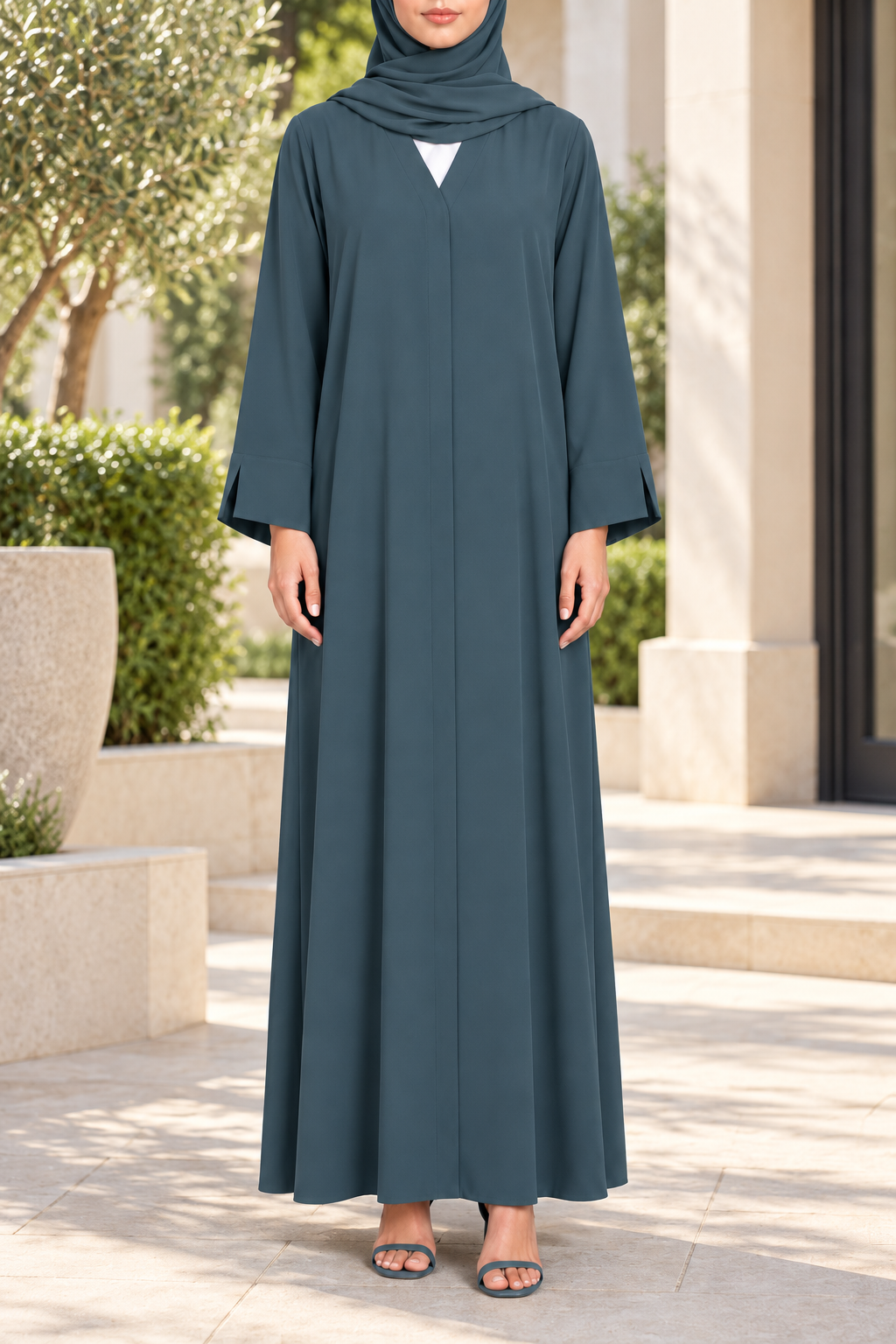 Dusty Teal Essential Abaya