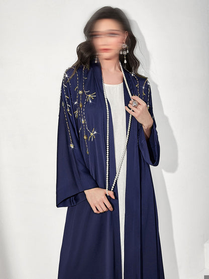 BA503 Navy Blue Elysian Abaya