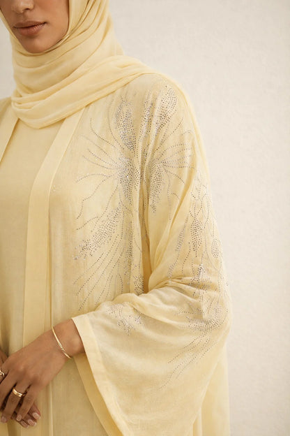 Butter Yellow Elaris Abaya