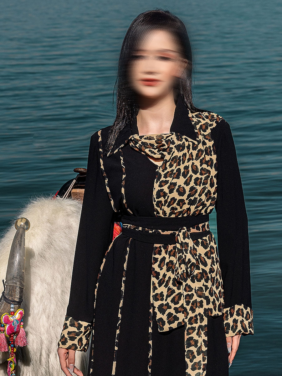 BA5237 Black Pietersite Dress