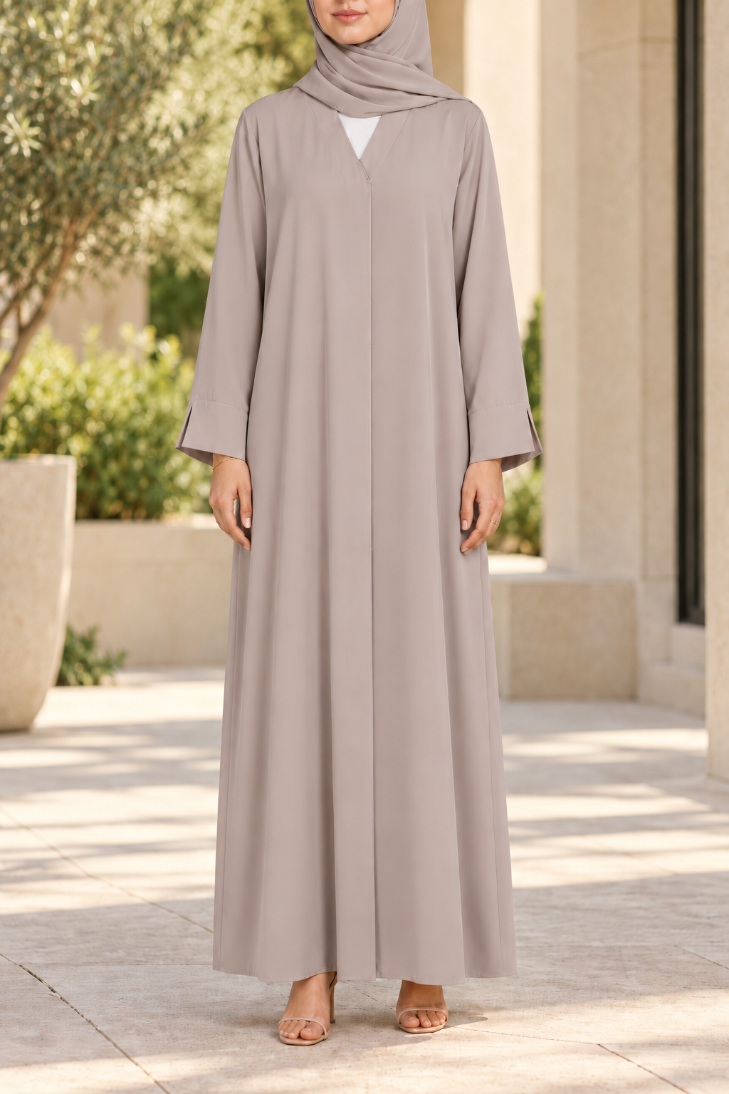 Grey Essential Abaya