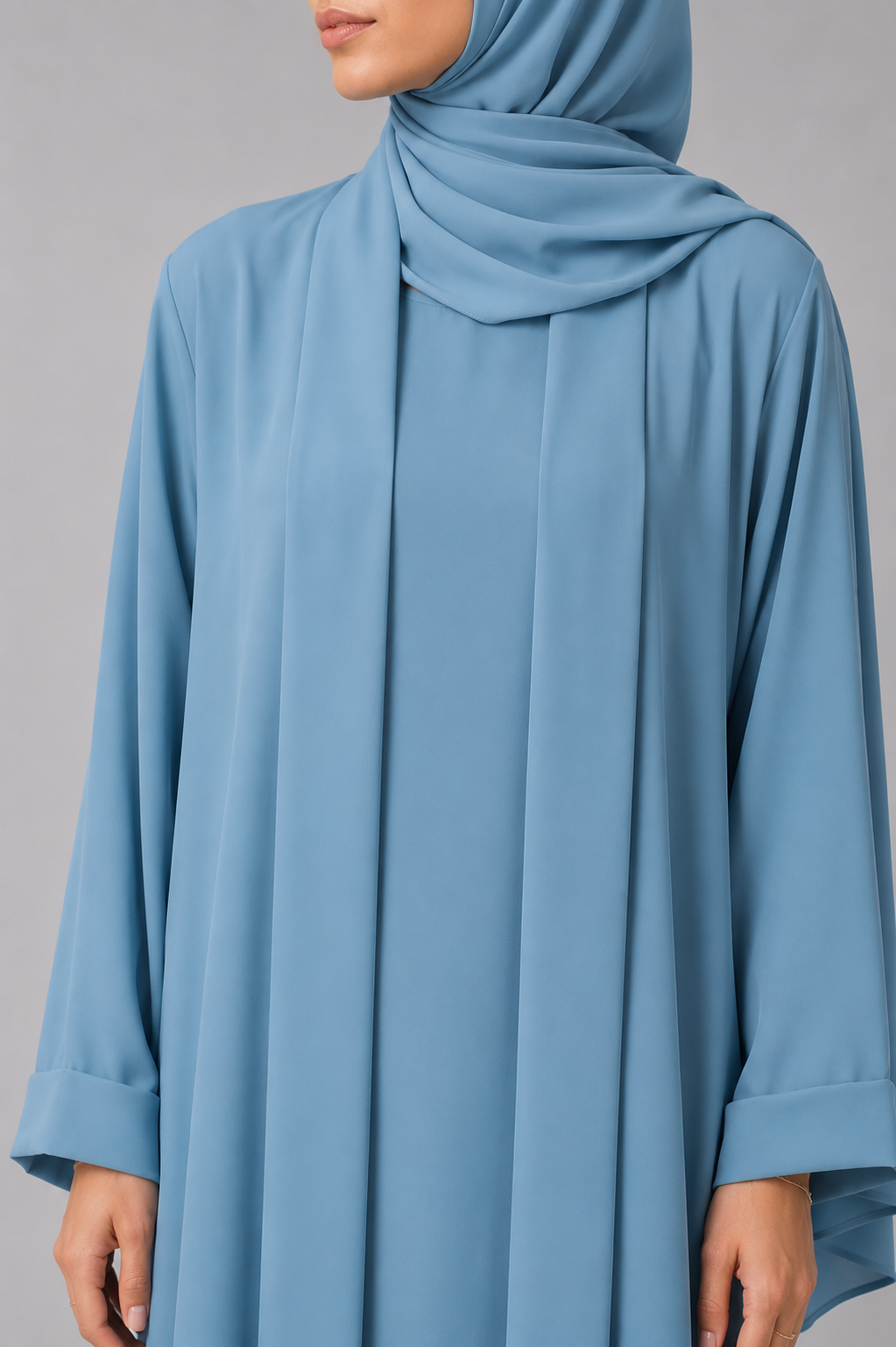 Ice Blue Yara Abaya