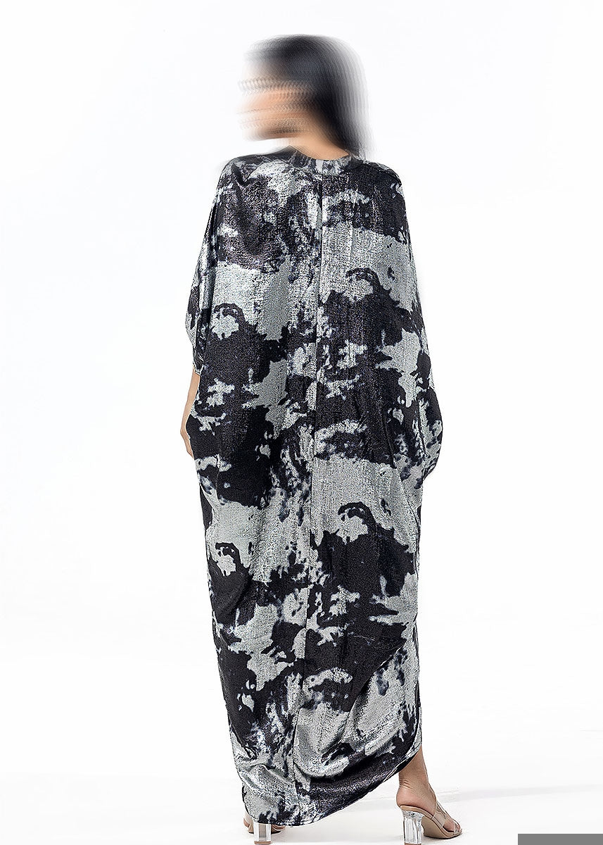 BA5095 Gray Zari Dress
