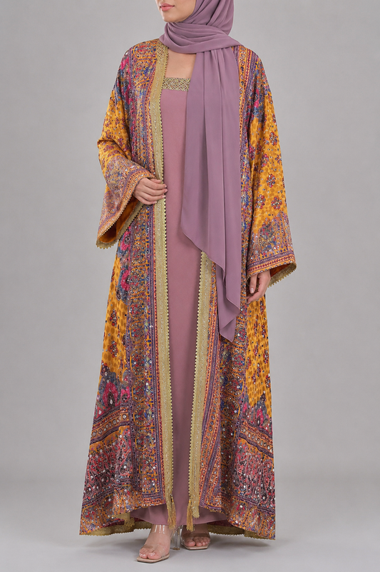 Lilac Zareen Abaya