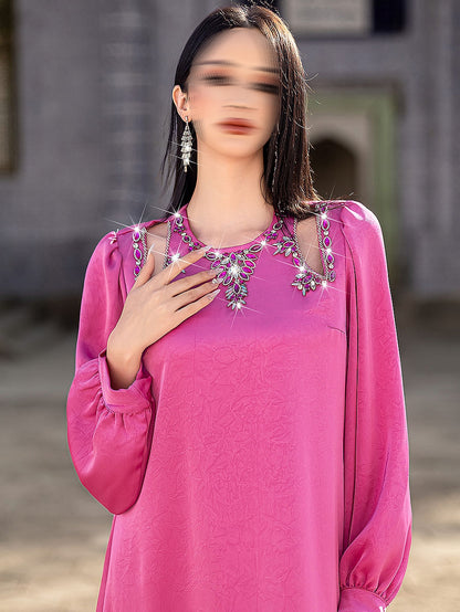 BA5203 Pink Lantern Dress