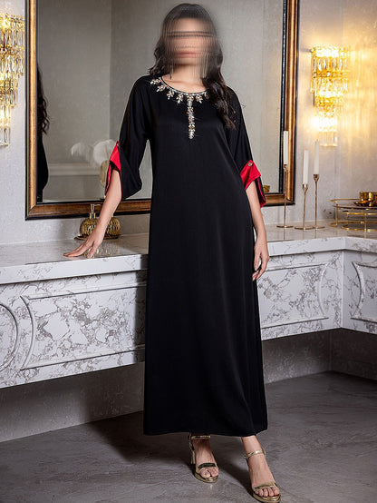 BA5176 Black Rhodonite Dress