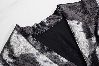 BA5095 Gray Zari Dress
