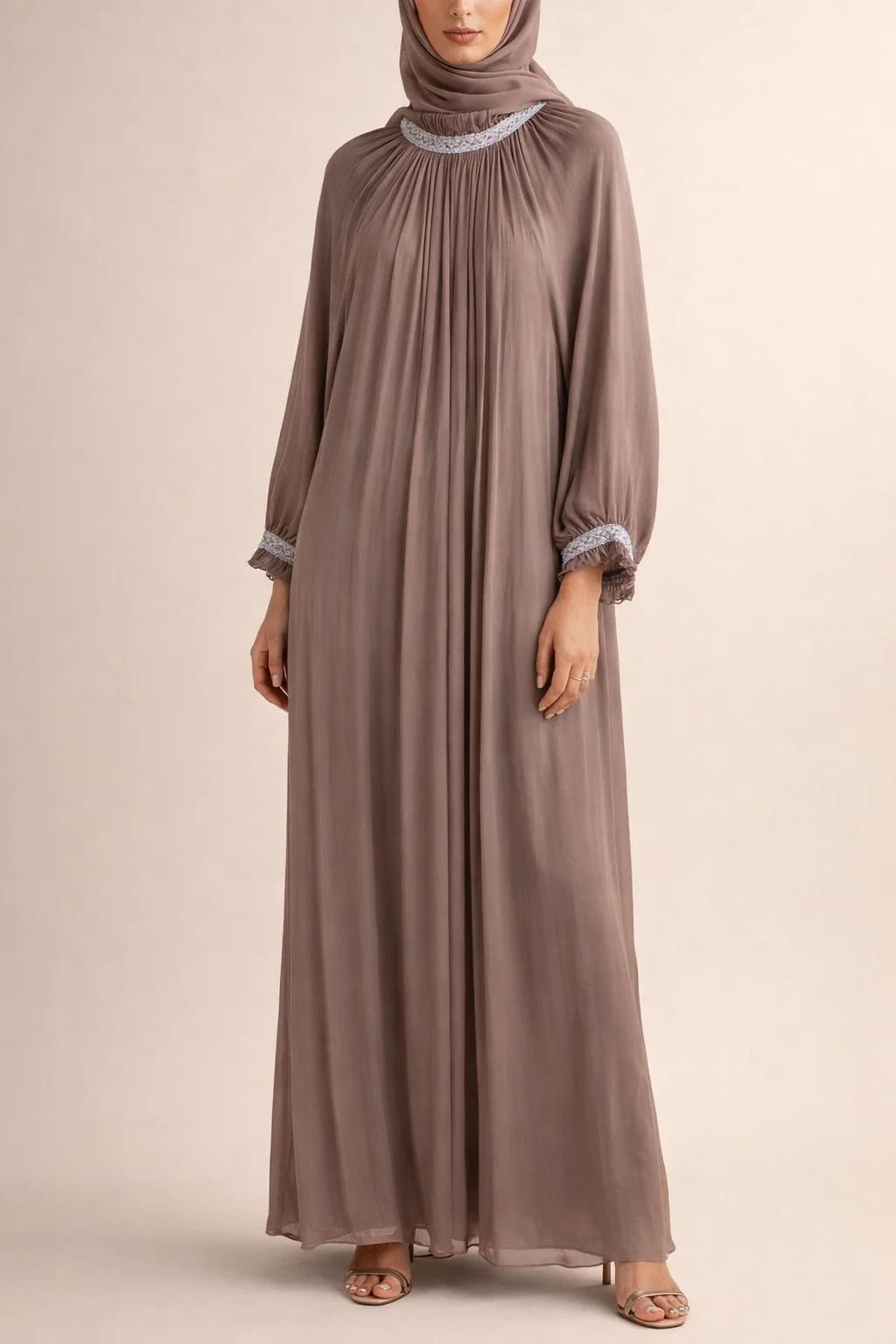 Brown Elaf Abaya