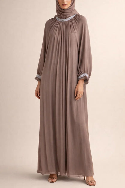 Brown Elaf Abaya