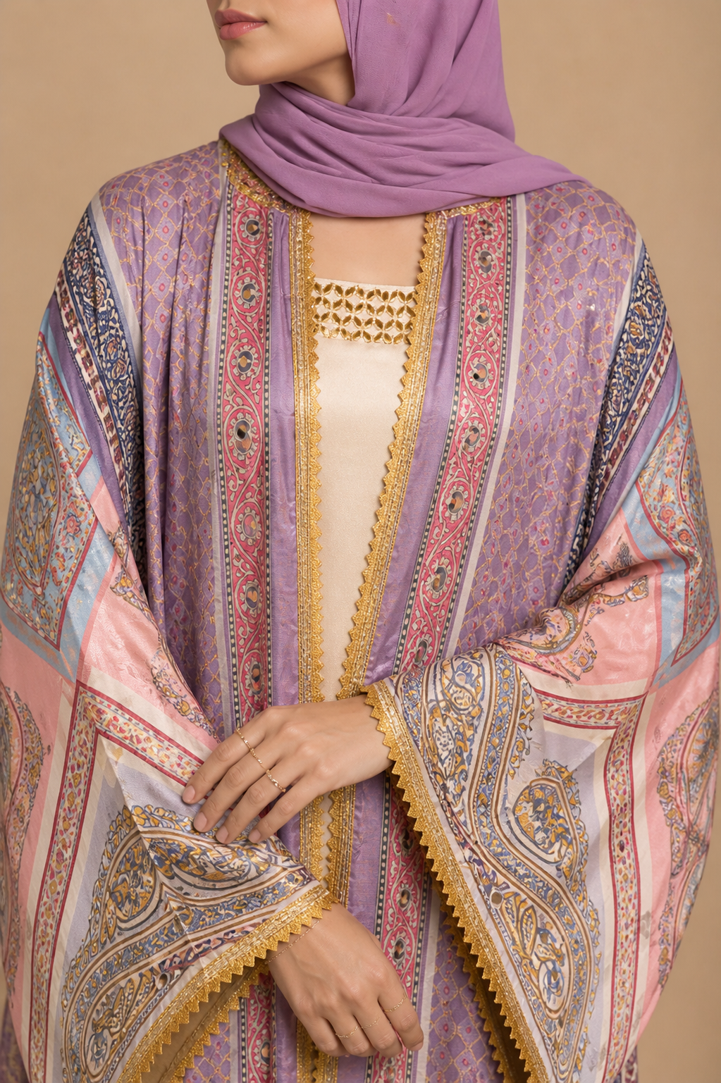 Purple Zareen Abaya