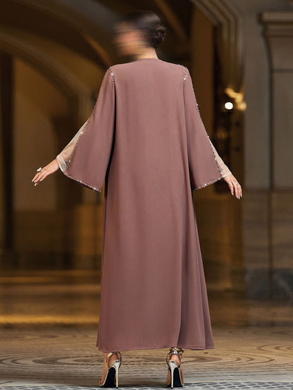 BA4078 Purple Pristine Abaya