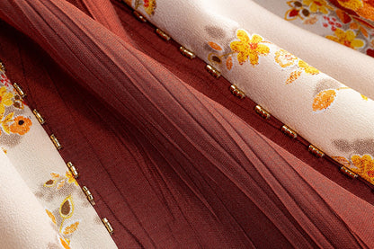 BA5015 Orange Marigold Dress