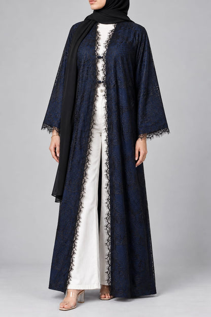 Blue Sheer abaya
