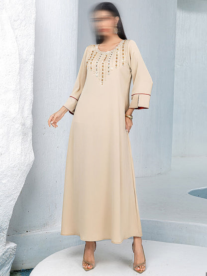 BA5239 Beige Aragonite Dress