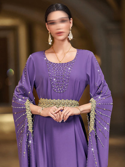 BA4006 Purple Amira Jalabiya