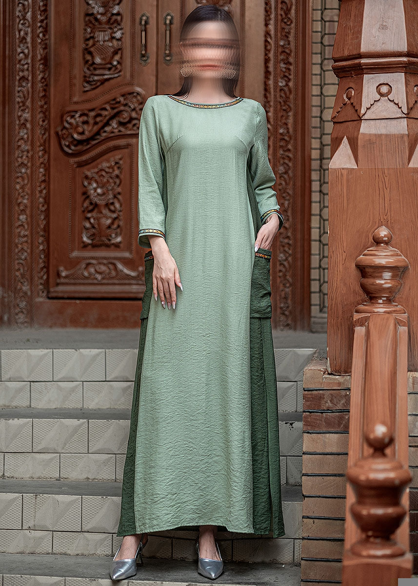 BA5191 Green Quiescence Dress