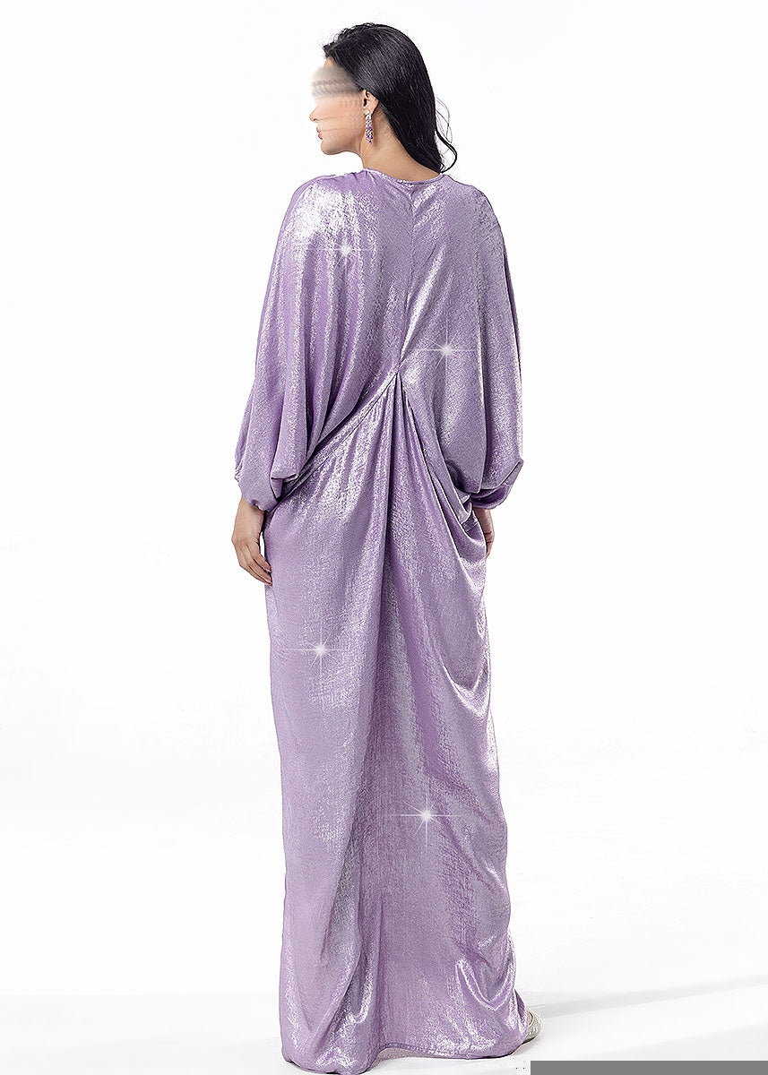 BA5095 Purple Zari Dress