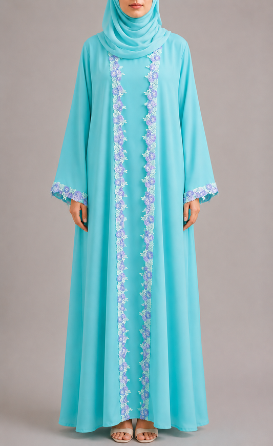 Petal Lace Abaya