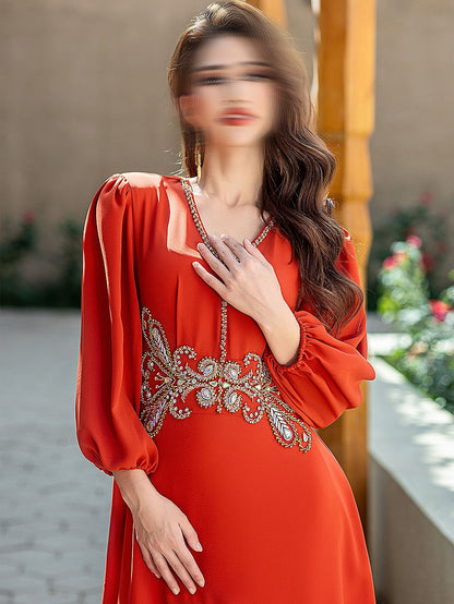 BA5181 Orange Carnelian Dress
