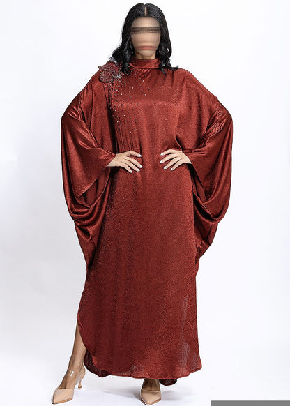 BA5268 Burgundy Ember Kaftan
