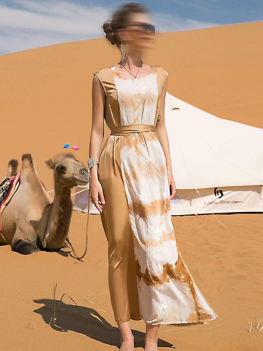 BA7048 Brown Desert Abaya