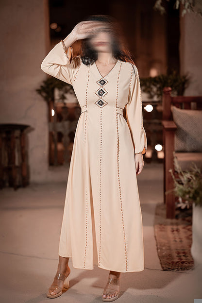 BA5206 Beige Stellar Dress