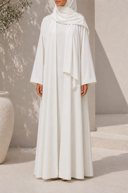 White Mira Abaya