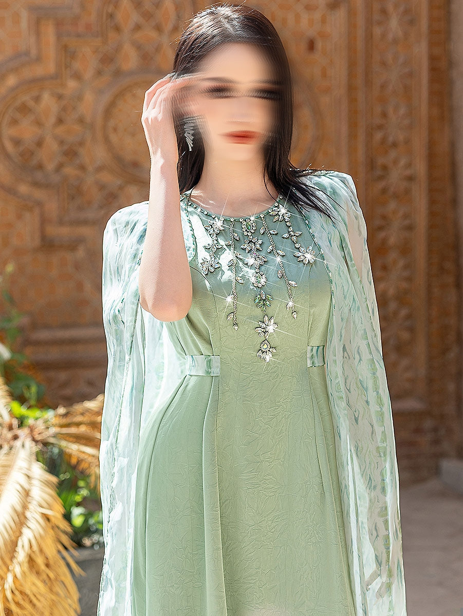 BA5189 Green Fulgent Dress