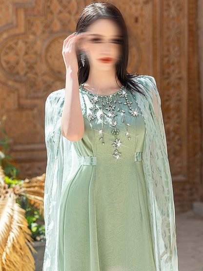 BA5189 Green Fulgent Dress