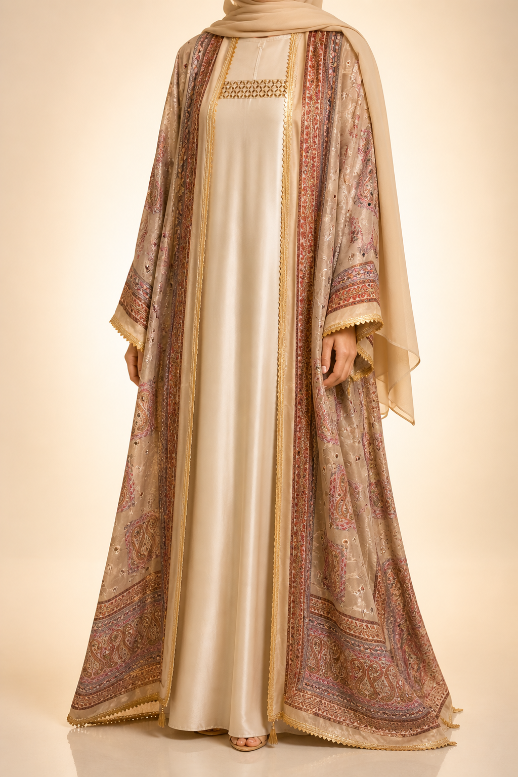 Beige Zareen Abaya