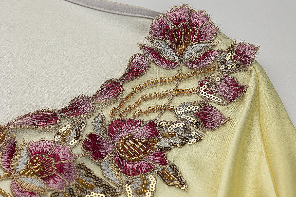 BA5208 Yellow Tenebrism Kaftan