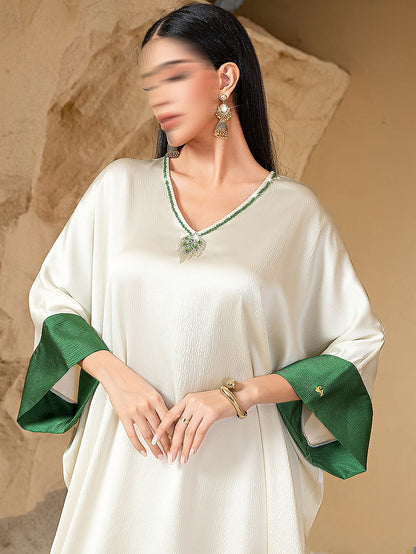 BA5078 White Oasis Kaftan