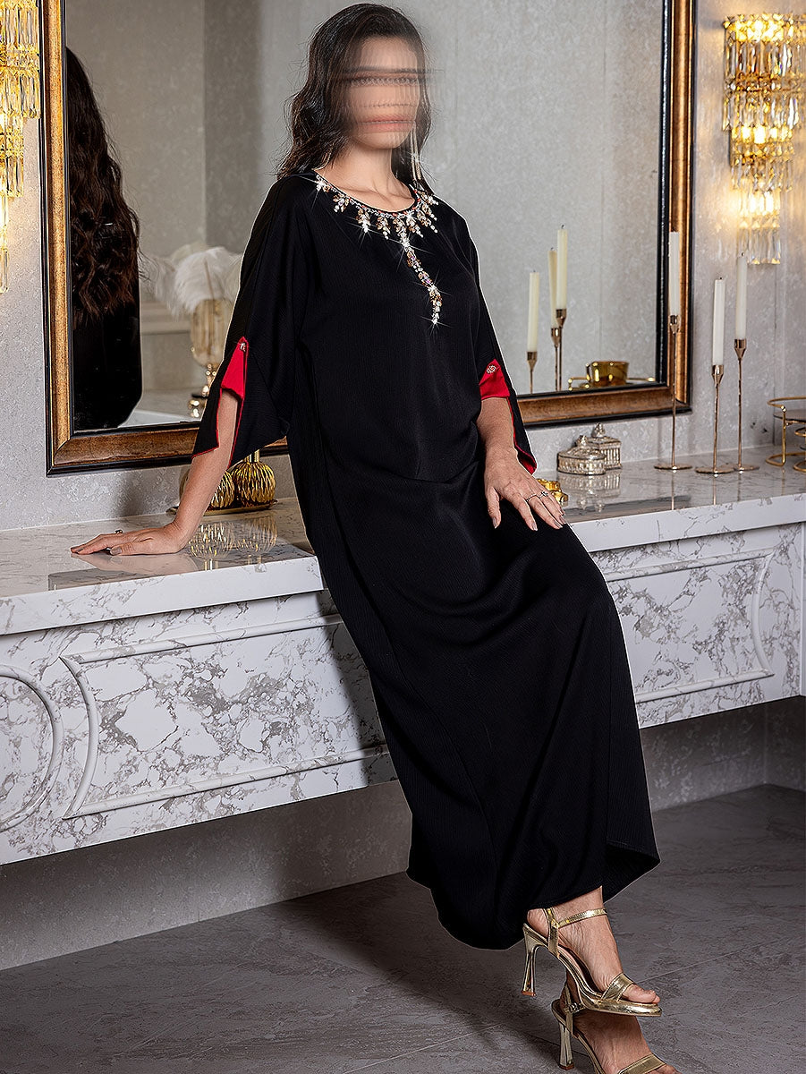 BA5176 Black Rhodonite Dress