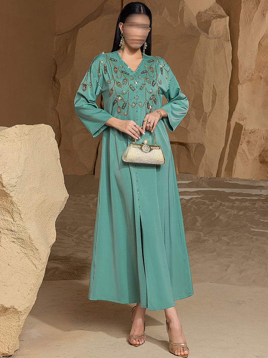 BA4047 Green Jade Jalabiya