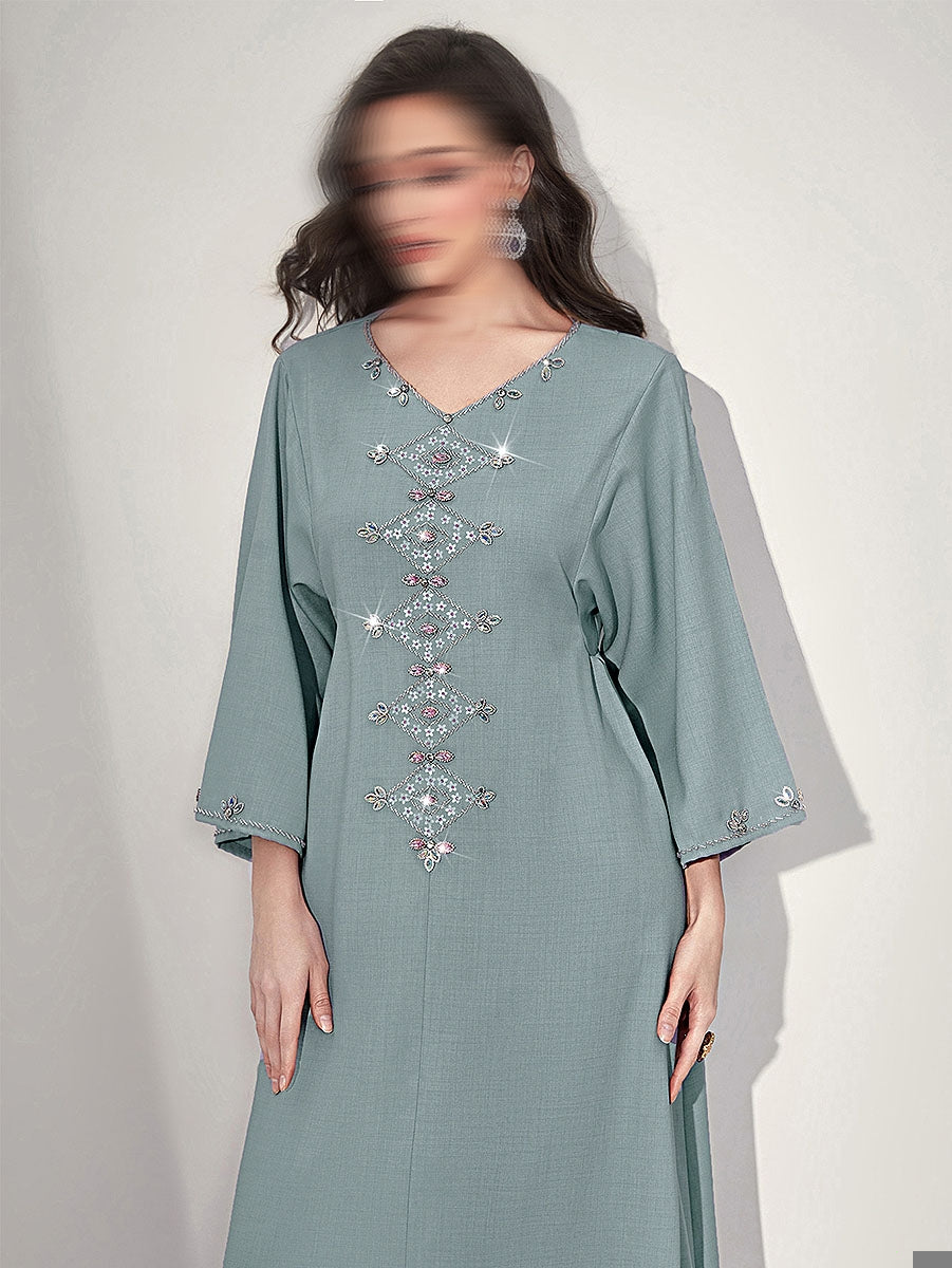 BA502 Blue Astrid Dress
